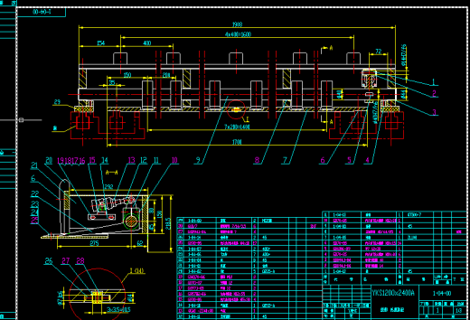 印刷机送纸结构全套图纸 CAD图纸 设计素材 机械设备缩略图